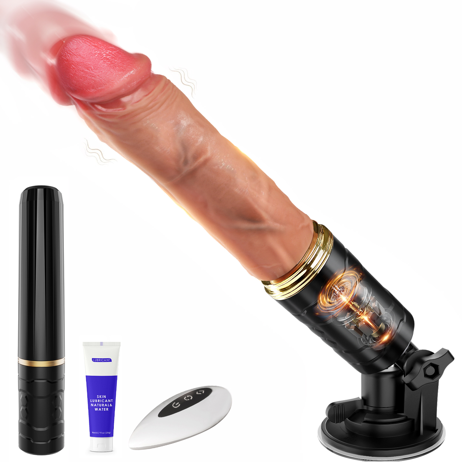 Szexgép – Cacuola vibrátor  (7×7 lökő & vibrációs mód) – 1/5